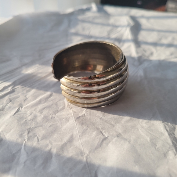 Silver Color Cuff Bracelet - Picture 2 of 5